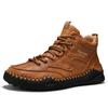 Plus Size Men Shoes Hand-stitching Leather Men Boots Split Leather Casual Leather Shoes Men Ankle Boots