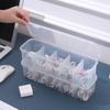 Dustproof Desktop Storage Box Transparent Divided Seasoning Box Transparent Storage Box  Kitchen
