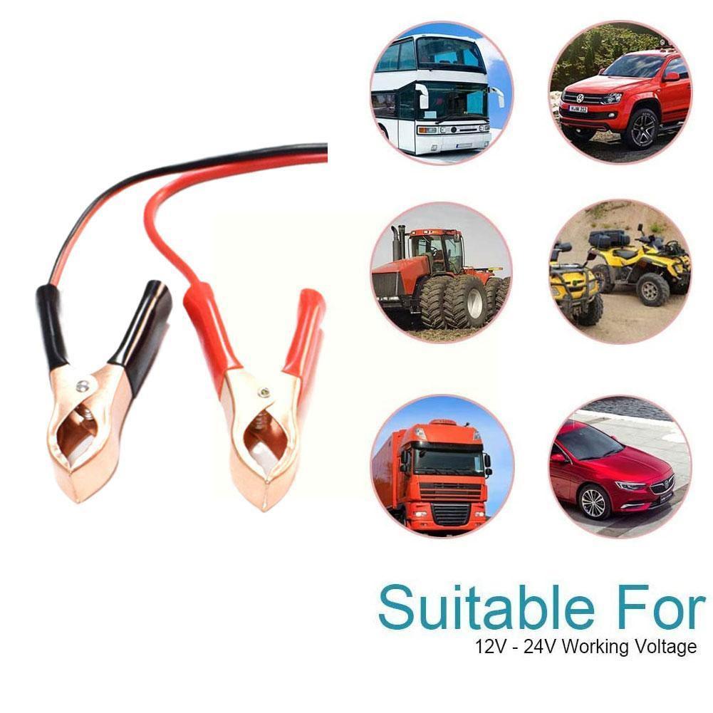 Alligator Clip Car Cigarette Lighter Car Loaded Inverter Connection Battery Socket Cord Car Adapter Line Battery 12V50A Pow A1T7