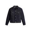 Levis Solid Color Square Neck Single Breasted Long Sleeve Jacket Men Jackets Dark-Blue A5883-0000