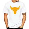 Men T Shirt Brahma Bull The Rock Project Gym TShirt Cotton Casual Fashion Tops Tee Streetwear Oversized Men Clothing