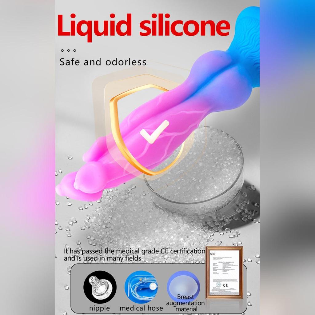 Artificial Dog Giant Dildo Silicone Alternative Animal Dog Cock Rear Court Anal Expansion Shaped Penis Massage Sex Toys