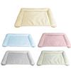 Pet Cooling Mat Dog Ice Silk Cooling Pad Washable Sleeping Mat Summer Dog Bed with Raised Edges for Cats Hot Days Use