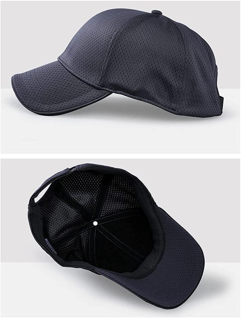 Laquest Plus Size Breathable Simple Fits Head Circumference Up To 65cm Cap, (White)