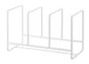 Yamazaki Jitsugyo Dish Stand Dish Rack Tower Wide L White 2964