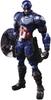 Marvel Universe Valiant Bring Arts DESIGNED BY TETSUYA NOMURA Captain America PVC Painted Movable Figure APR208844