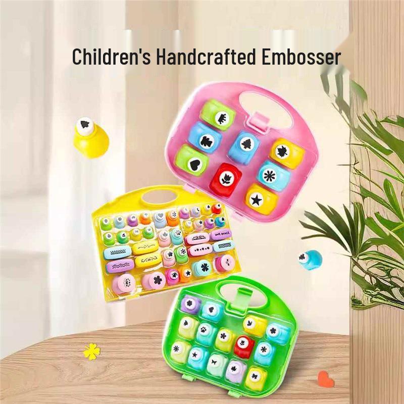 Kids' DIY Paper Puncher: Effort-Saving Embosser Set for Kindergarten Art Projects