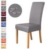 1PC Dining Chair Covers Leather Waterproof Stretch Chairs Cover Seat Covers El Banquet Home Chair Protector Solid Color