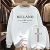 New Mens Sweatshirts Milan Urban Printing O-Neck Hot Sales Tops Man High Grade Clothing Casual Pullover Jogging Sweatshirts