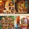 Moin Moin Dollhouse Miniature DIY Kit Arrange and Stack As You Colorful Town with and Removable Front LED Antique Style Craft 2306dh396 Set, Like,
