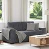 VidaXL Loveseat Sofa Dark Grey 140 Cm Velvet, Two-seater Sofa, Divan, Living Room Seat, Sofa, Upholstered Sofa, 4105123