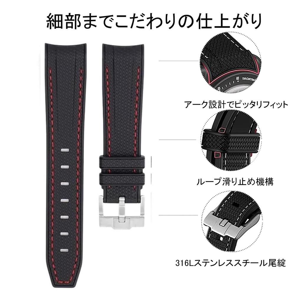 20mm Watch Band for and Rubber Watch Band with Silicone Waterproof and Includes Adjustment Tool and Spring Omega, Swatch, MoonSwatch, Omega,