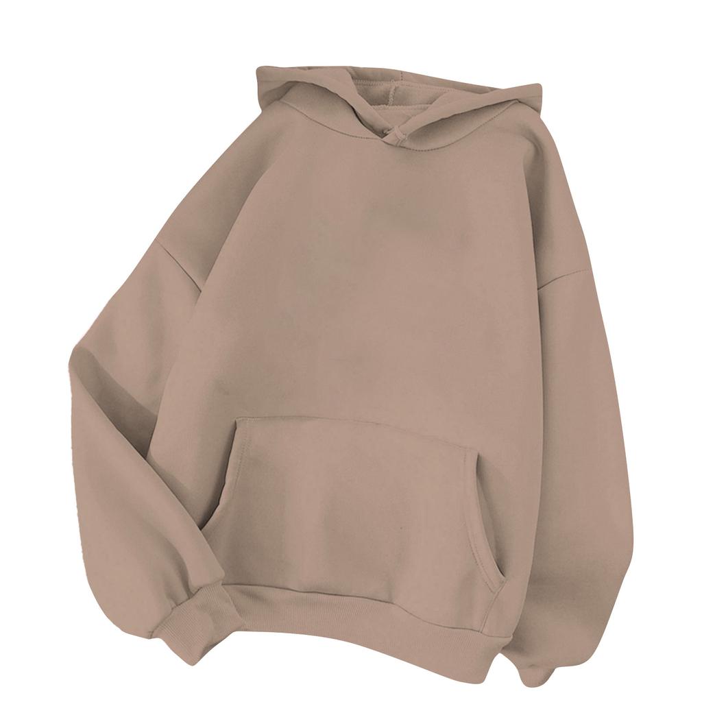 Women's Fashion Sports Pullover Hoodie Loose Padded Thickened Warm Casual Sweatshirt