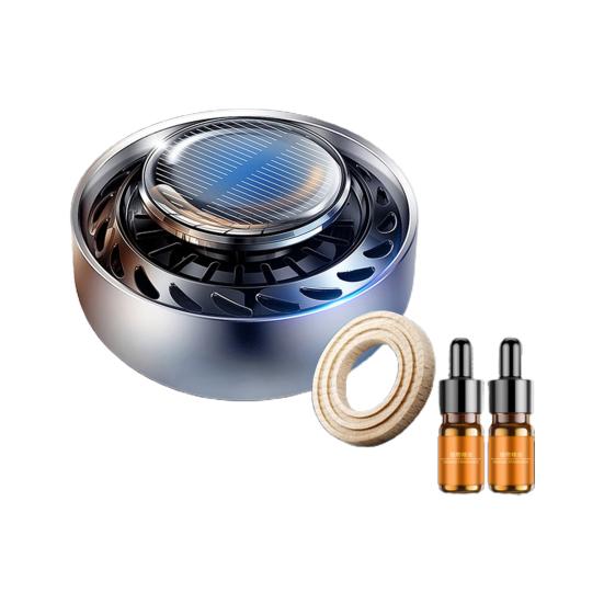 Car Accessories Air Freshener Solid Solar Power Spin Fan Car Accessories Aromatherapy Fragrance Diffuser Ornament