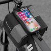 Dual-Sides 2L Bicycle Bag Bike Frame Fronttube Bag Touchscreen Mobilephone Bag Double Zipper
