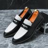 Italian Luxury Brand Gentleman Loafers Slip-on Leather Pointed Toe Shoes Men's Casual Shoes Moccasin High Quality Wedding Shoes