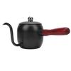 Pour Over Coffee Kettle 500ml 304 Stainless Steel Gooseneck Spout Coffee Drip Teapot with Wood Handle for   Camping