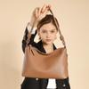 Women's Cowhide Underarm Tote: 2024 Autumn/Winter, Large Capacity Commuter Dumpling Shoulder Bag