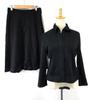 COMME CA DU MODE Knee-Length Skirt Suit [M/Women/Black] Snap Button(USED)