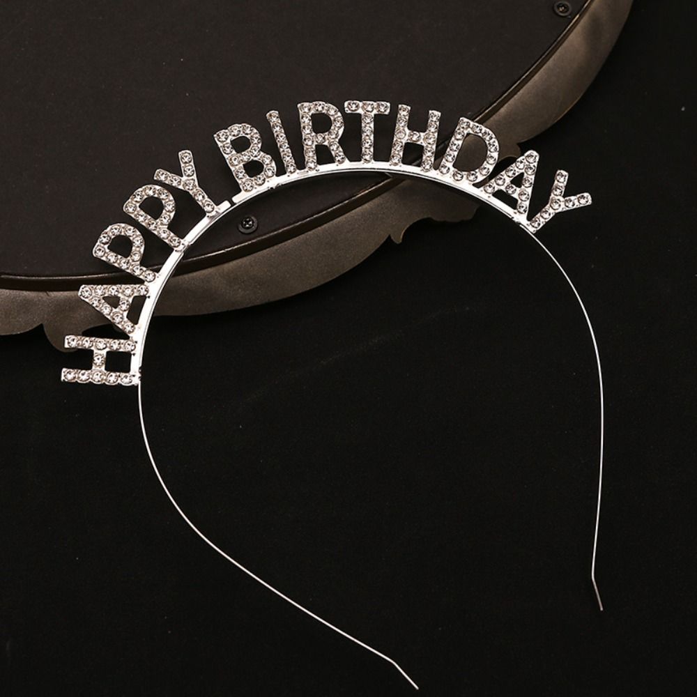 Birthday Gift Birthday Queen Headband Female Jewelry Birthday Hair Hoop Crown Women