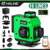 4D 16 Lines Green Line Laser Level Self-Leveling 360° Horizontal And Vertical Laser Level With 30m APP Remote Control