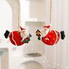 Santa Claus Hanging Pendants Christmas Tree Decor Resin Festive Decorations for Home Party Xmas DIY