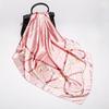 19 New Silk Printed Scarves Women'S 90Cm Satin Square Scarf