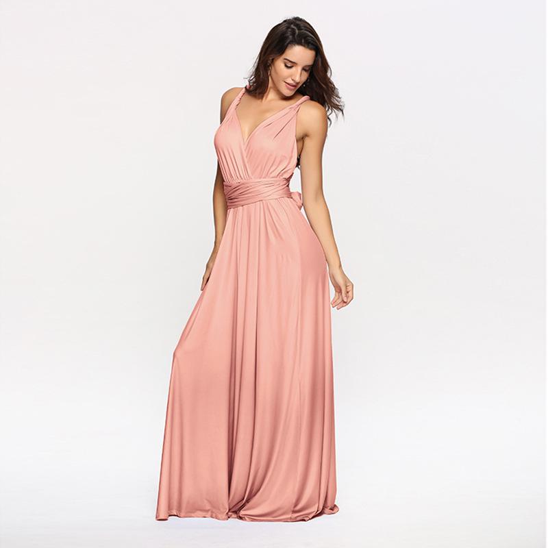 Sexy Women's Fashion Long Dress Beach Bridesmaid Convertible Wrap Party Dress Women