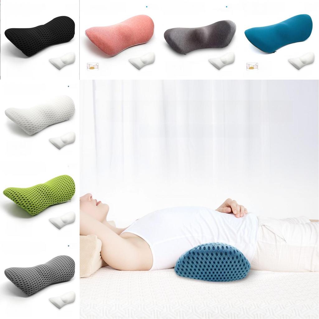 Memory Yuanbao Foam Backrest Pillow With Soft Polyester Cover Support For