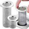 Stainless Steel Floor Drain Filter Mesh Sink Strainer Kitchen Bathroom Anti-clog Drains Bathtub Hair Catcher Shower Strainers