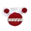 [R8391] - Children's Ring 'Le Monde De Coralie' Red (Mickey) - 16x14mm