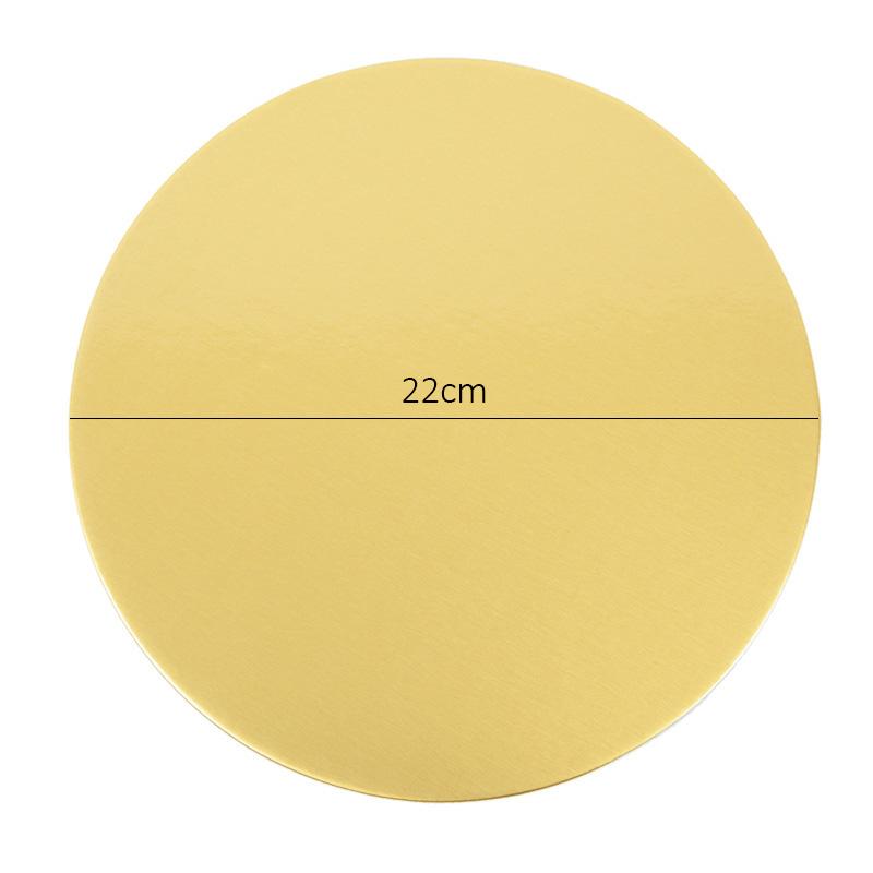 10/16/22/26cm Golden Silvery Round Cake Boards Circle Cardboard Base Cupcake Dessert Tray Birthday Party Cake Decorating Supplie
