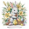Special Shape Diamond Painting Tabletop Ornaments Kit Cute Rabbit Easter Desktop Diamond Art Kits Egg Flower for Adults Beginner