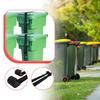 2Pcs Trash Bin Lock Straps Garbage Can Lid Locks Nylon Belts Heavy Duty Practical Universal