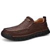 Classic Handmade Casual Leather Shoes Men Loafers Comfortable Moccasins Men Flats Shoes Genuine Leather Men Shoes