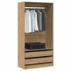 VidaXL Wardrobe Artisan Oak 100x50x200 Cm Engineered Wood, Storage Cabinet, Wardrobe Organizer, 3318627
