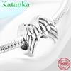 KATAOKA 925 Sterling Silver Lucky Wings of Dreams Charms Beads Fit Original European Women