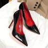 2024 High Heels Women Pumps Red Bottom Pointed Toe High Heels Plus Size Women Wedding Shoes Bride Mary Jane Shoes Platform Heels