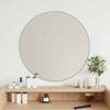 VidaXL Wall Mirror Makeup Vanity Cosmetic Bedroom Decoration Bathroom Living Room Interior Silver 348177