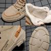 2024 Winter Men's Boots Plush Men Casual Shoes Thicken Warm Male Sonw Boots Outdoor Platform Work Footwear Zapatos Para Hombres