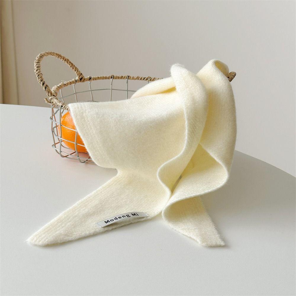 Multi-functional Knitted Triangular Scarf Warm Triangle Knit Scarves New Headscarf Shawl  Women
