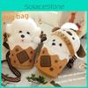 Dog Teacup Plush Single Shoulder Crossbody Bag Cartoon Animal Toy Kids Gift