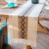 Table Runner with Tassels Hollow Design Protective Table Cloth for Dining Table Farmhouse Decoration