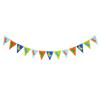 1pcs Set 16.4ft Macaron Paper Card Pennant Banner Flags For Birthday Party Triangle Banner Banner Flags Pennant Banner