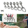 Stainless Steel Swivel Eye Bolt Snap Spring Hook for Scuba Diving Pet Leash Flag