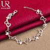 925 Sterling Silver Heart-shaped AAA Zircon Bracelet Fashionable Wedding Jewelry