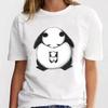 Panda Lovely Print Women T-shirt Cute Cartoon Graphic Print Short Sleeve T Shirt Female Fashion Casual Unisex Clothes Top