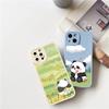 Animation Lovely Phone For Iphone XR Max 11 Plus 6 13 Mini 7 14 X 8 12 XS Pro 6s Straight Silicon Soft TPU Silicone Case Cover