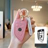 Genuine Leather Pink Car Key Case Cover for BMW F30 F31 F32 F34 F20 F21 F07 F10 1 3 5 7 Series X1 X3 G01 X4 G02 X5 F15 F16 M3 M4