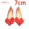 Fashion Aphixta  Bling Crystals Bow Flowers Pointed Toe Red High Heels Women Patent Leather Butterfly-knot Pumps Big Size 45 46 47 48